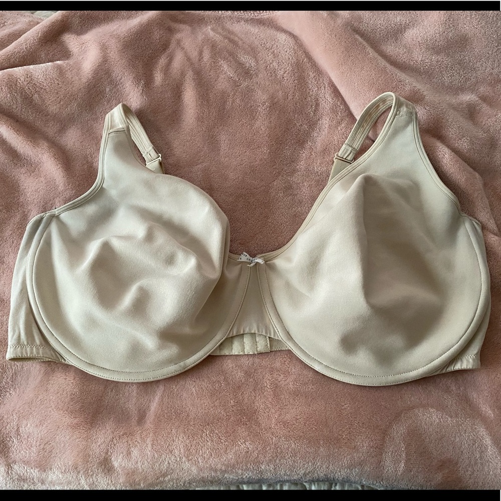 Cacique Beige Cotton Unlined Full Coverage Bra 46H